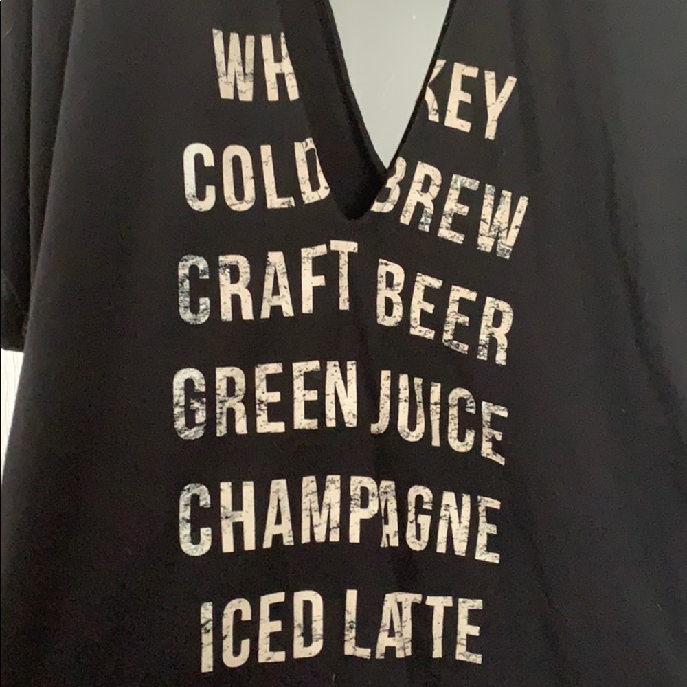 Express Deep V front and back tee